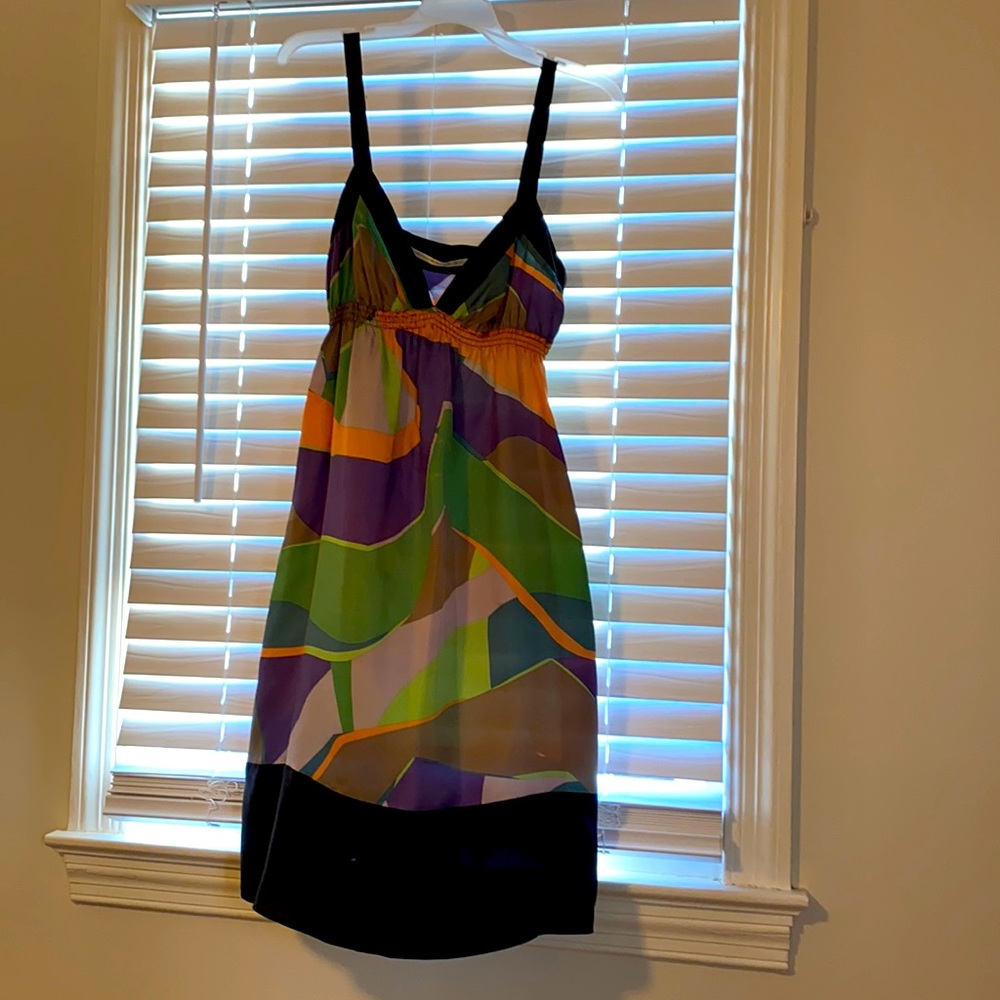Twelfth Street by Cynthia Vincent silk stained glass dress